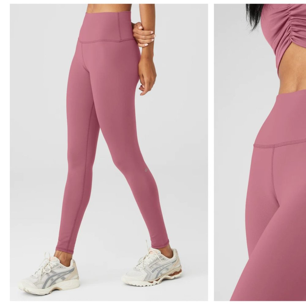 ALO YOGA - HIGH-WAIST AIRBRUSH LEGGING IN MARS CLAY